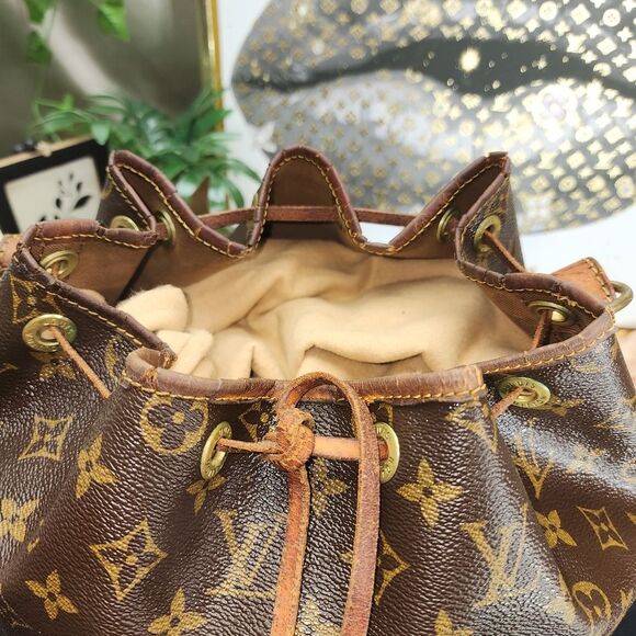 Authentic Louis Vuitton Monogram Noe Drawstring Bag W/ COA and Dust Bag - Picture 9 of 16